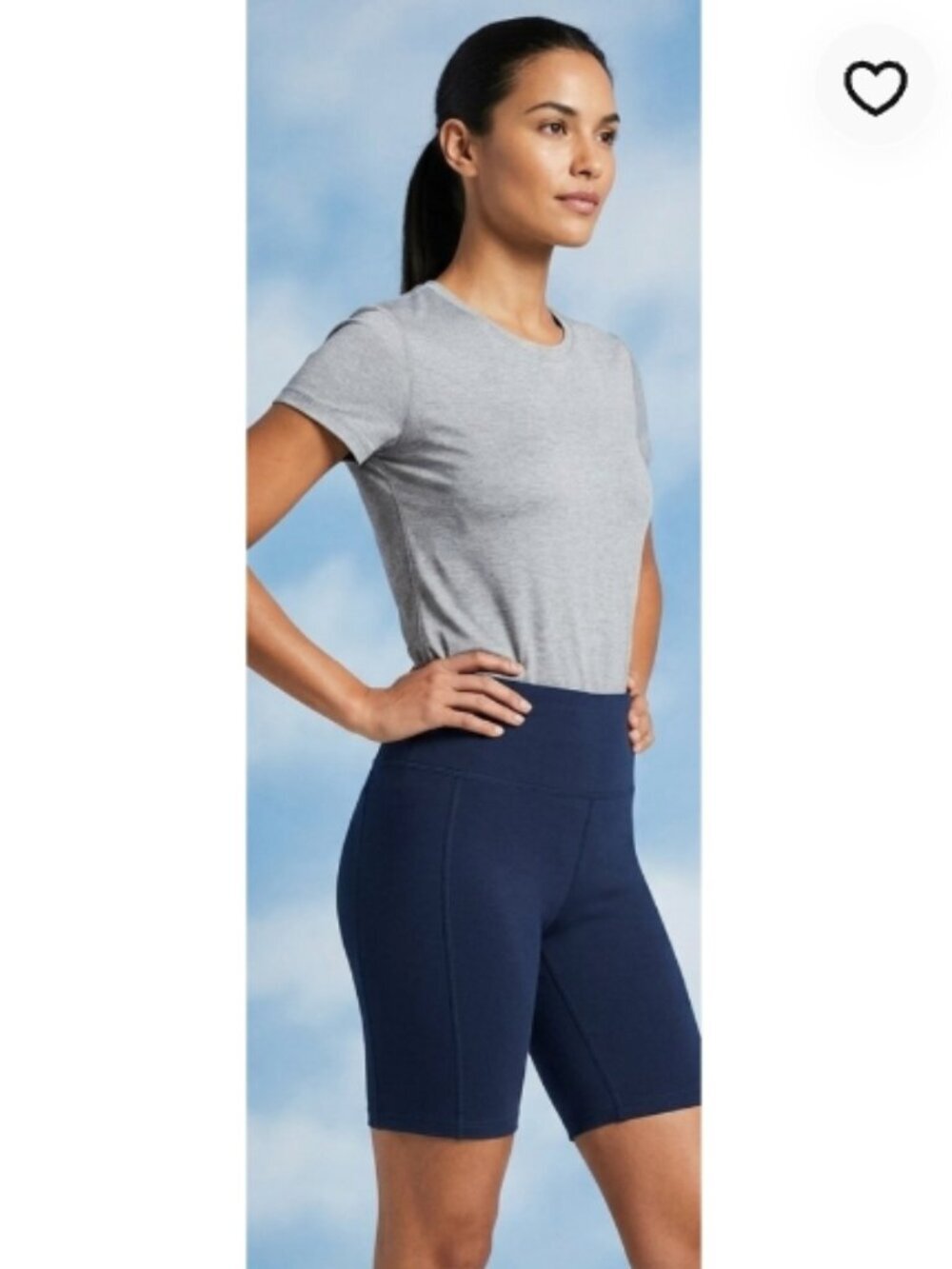 Lands' End Women's Bike Shorts XS Navy Blue (E13) NWOT